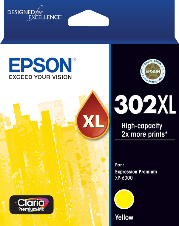 Epson 302XL ink cartridge 1 pc(s) High (XL) Yield Yellow