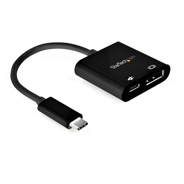 StarTech USB C to DisplayPort Adapter with Power Delivery - 8K 60Hz /4K 120Hz USB Type C to DP 1.4 Video Converter w/ 60W PD Pass-Through Charging - HBR3 - Thunderbolt 3 Suitable