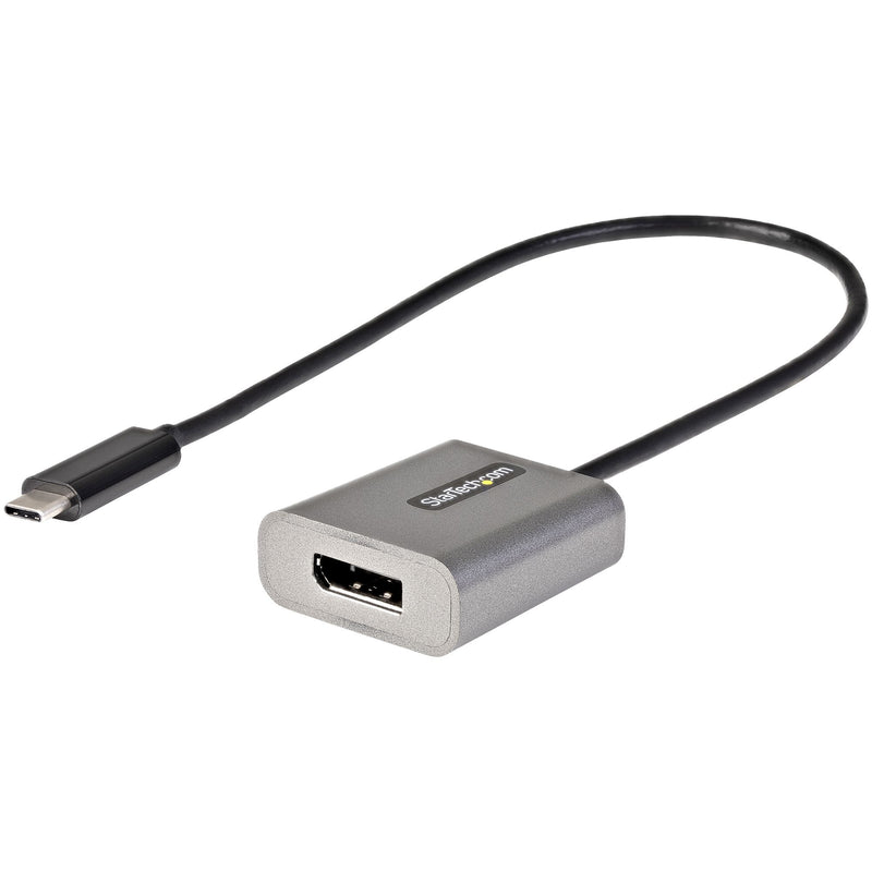 StarTech USB C to DisplayPort Adapter - 8K/4K 60Hz USB-C to DisplayPort 1.4 Adapter Dongle - USB Type-C to DP Monitor Video Converter - Works w/Thunderbolt 3 - w/12" Long Attached Cable