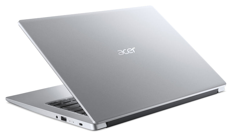 Acer Aspire 1 A114-33-P40P N6000 Notebook 35.6 cm (14") HD Intel® Pentium® Silver 4 GB DDR4-SDRAM 128 GB Flash Wi-Fi 5 (802.11ac) Windows 11 Home in S mode Silver