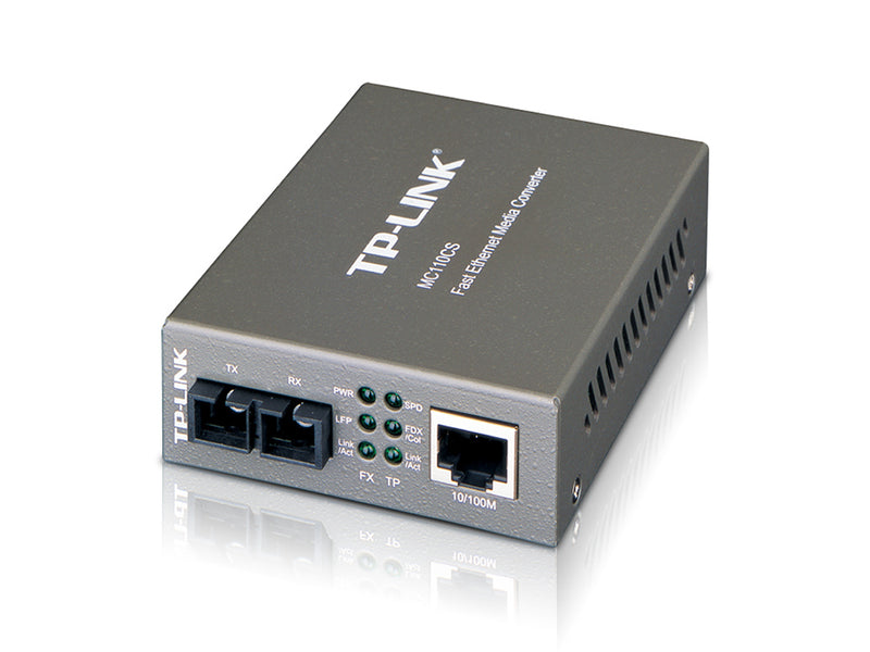 TP-Link MC110CS network media converter 100 Mbit/s 1310 nm Single-mode Black