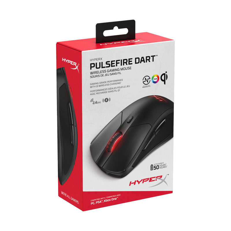 HyperX Pulsefire Dart mouse Right-hand RF Wireless Optical 16000 DPI