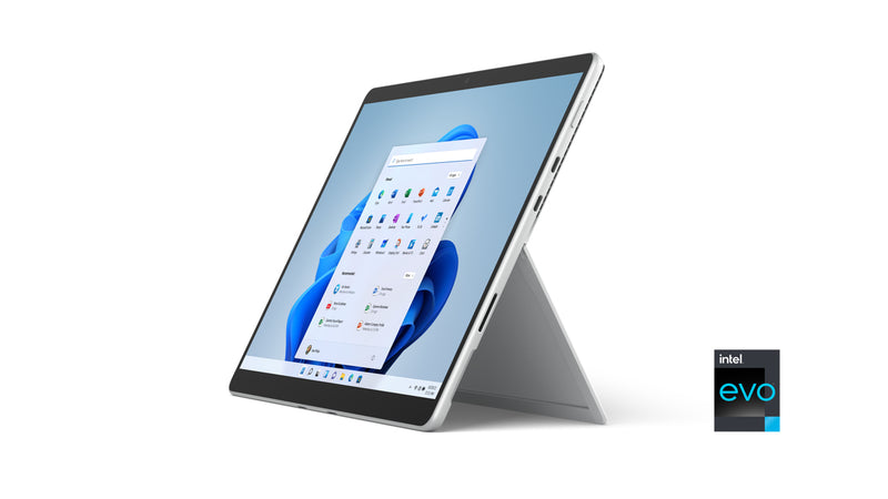 Microsoft Surface Pro 8 128 GB 33 cm (13") Intel® Core™ i5 8 GB Wi-Fi 6 (802.11ax) Windows 10 Pro Platinum