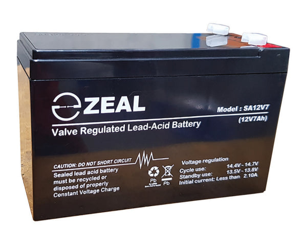 Sealed Performance Batteries Zeal SA12V7 UPS battery Sealed Lead Acid (VRLA) 12 V 7 Ah