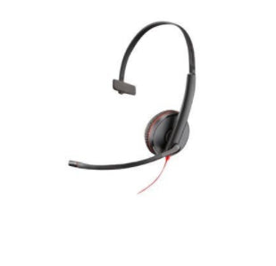 POLY Blackwire 3215 Headset Head-band USB Type-A Black, Red