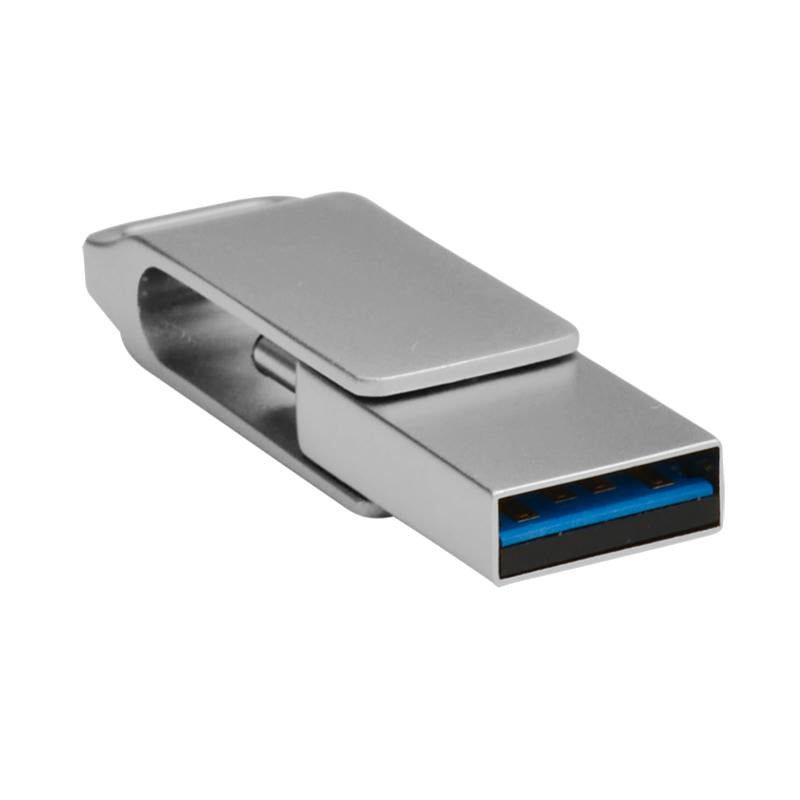 Shintaro SH-RC128GB USB flash drive 128 GB USB Type-A / USB Type-C 3.0 Stainless steel