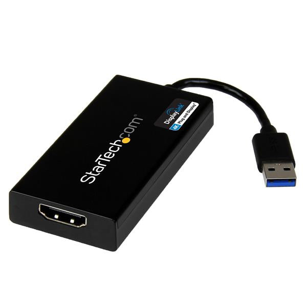 StarTech USB 3.0 to HDMI Adapter - 4K 30Hz Ultra HD - DisplayLink Certified - USB Type-A to HDMI Display Adapter Converter for Monitor - External Video & Graphics Card - Mac & Windows