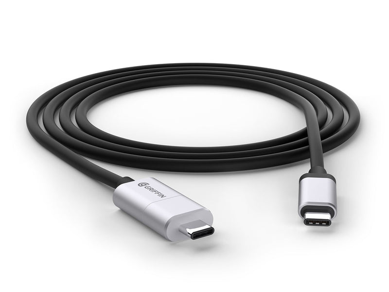 Griffin GC42251 USB cable 0.304 m USB 2.0 USB C Black, Silver