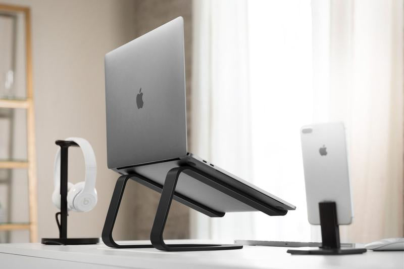 Twelve South Curve for MacBook | desktop stand for Apple notebooks and laptops, matte black