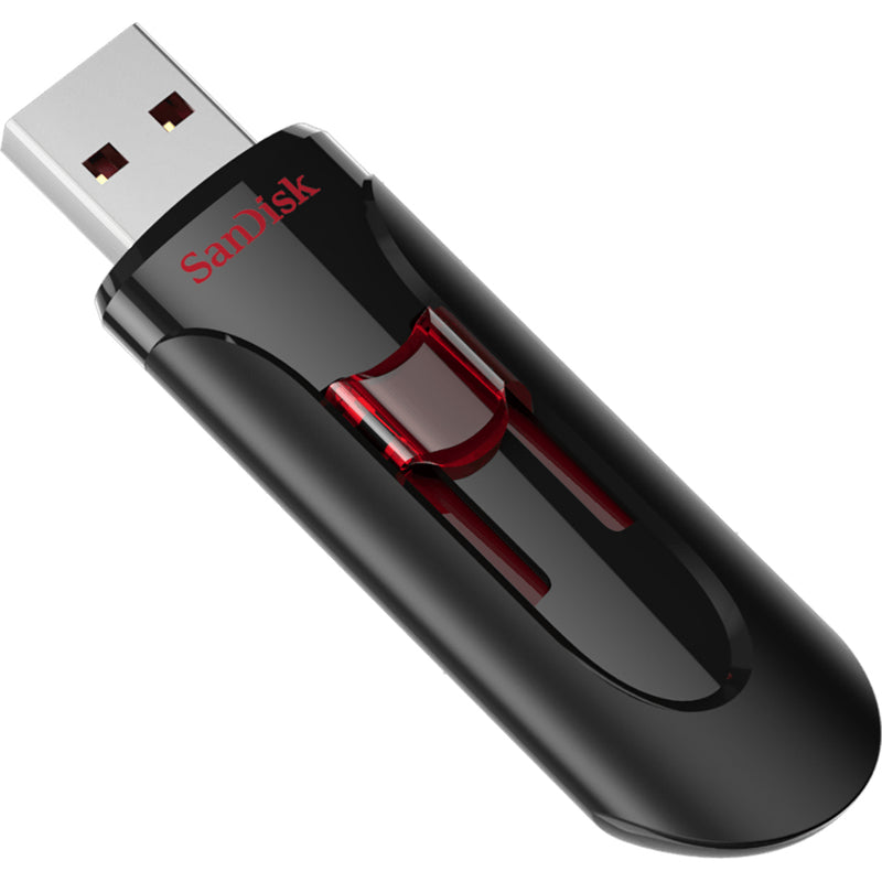 SanDisk UFM 32GB USB CRUZER GLIDE 3.0 USB flash drive USB Type-A 3.2 Gen 1 (3.1 Gen 1) Black, Red