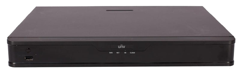 Uniview 8 CH NVR 8 PORT POE 1U H.265 & 4K 64MBPS 2 SATA OPENED AND USED