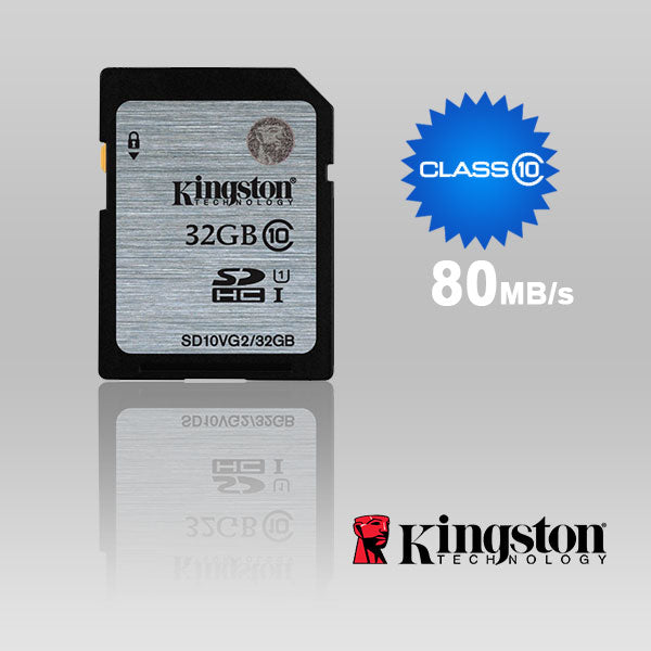 Kingston Technology 32GB SD Card SDHC/SDXC Class10 UHS-I Flash Memory 45MB/s Read 10MB/s Write Full HD for Photo Video C