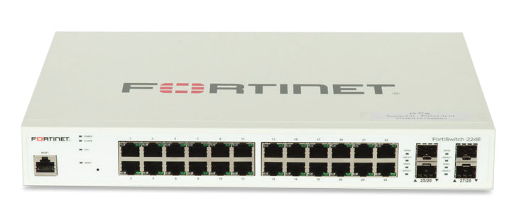 Fortinet FS-224E network switch Managed L2 Gigabit Ethernet (10/100/1000) White 1U