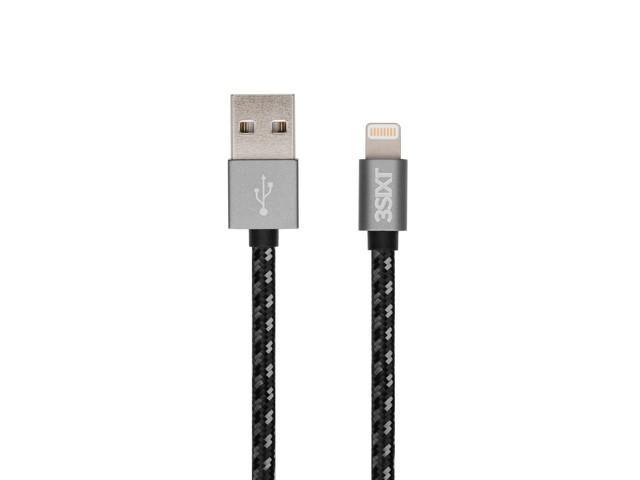 3SIXT BLACK Cable - USB-A to Lightning - 30cm