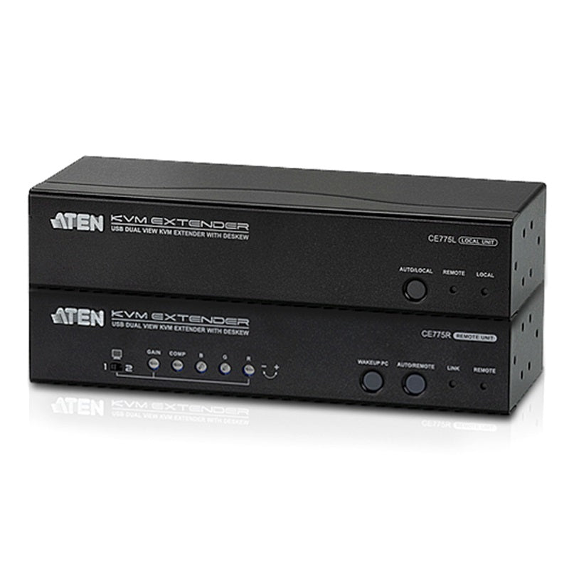 ATEN CE775 AV extender AV transmitter & receiver Black