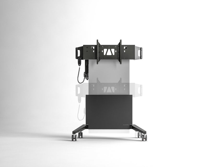 Salamander Designs Large Electric Lift & Tilt Mobile Display Stand Graphite, Grey Flat panel Multimedia cart