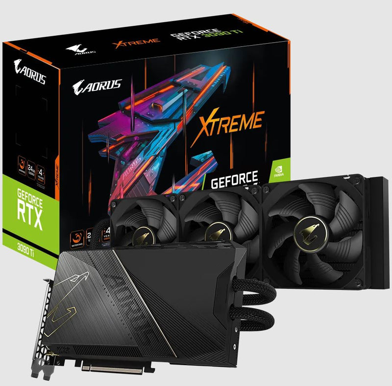 Gigabyte AORUS XTREME GeForce RTX 3090 Ti WATERFORCE 24G NVIDIA 24 GB GDDR6X