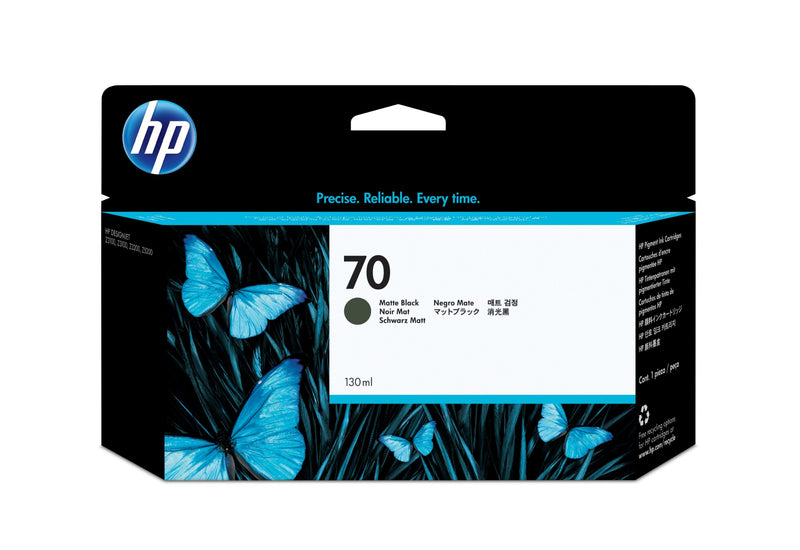 New Genuine HP 70 130ml Matte Black DesignJet Ink Cartridge