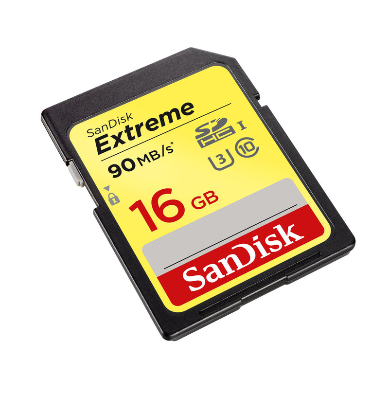Sandisk Extreme memory card 16 GB SDHC Class 10 UHS-I