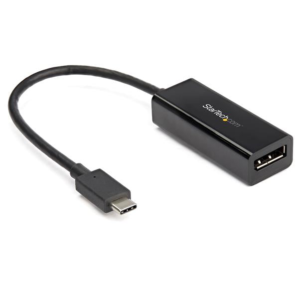 StarTech USB C to DisplayPort Adapter - 8K/5K/4K USB Type C to DP 1.4 Alt Mode Video Converter - HBR3/DSC/HDR - 8K 60Hz Thunderbolt 3 Suitable DisplayPort Monitor Display Adapter