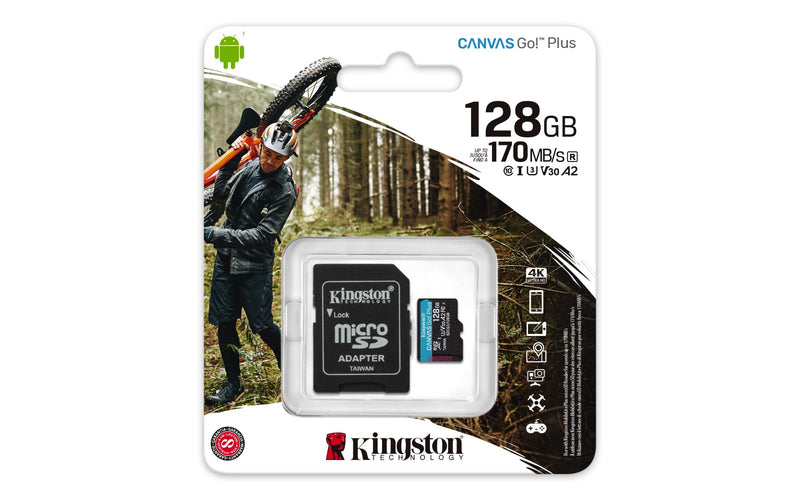 Kingston Canvas Go! Plus 128 GB MicroSD UHS-I Class 10