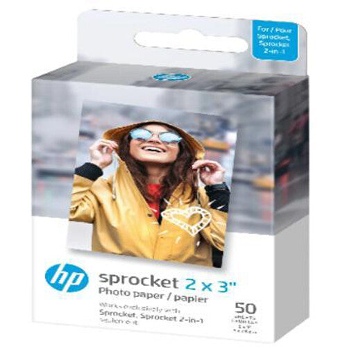Access HP ZINK Paper 50 Pack 2x3