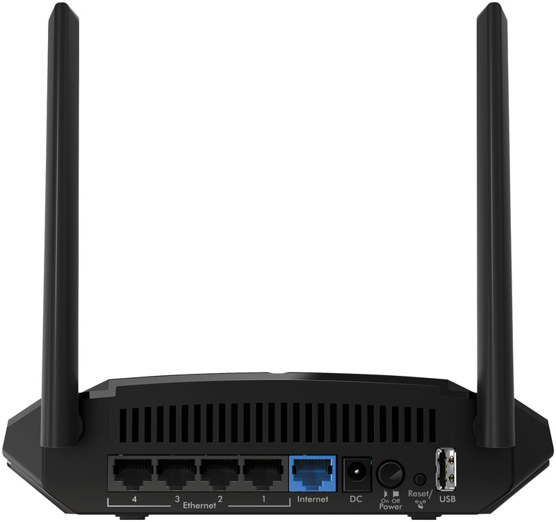 NETGEAR R6120 wireless router Fast Ethernet Dual-band (2.4 GHz / 5 GHz) 4G Black