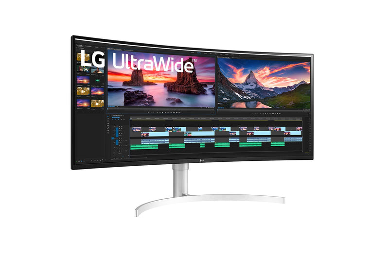 LG 38WN95C-W computer monitor 96.5 cm (38") 3840 x 1600 pixels UltraWide Quad HD Black, Silver, White