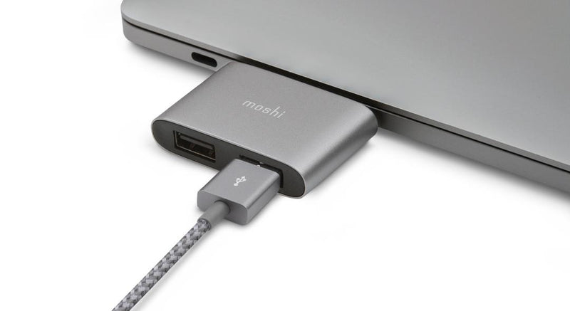 Moshi 99MO084214 interface hub USB 3.2 Gen 1 (3.1 Gen 1) Type-C 5000 Mbit/s Grey