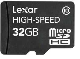 Lexar 32GB microSDXC Card - w/SD Adaptor (LS)
