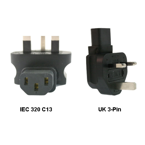 InLine IEC 320-C13 to UK 3-Pin Power Adapter