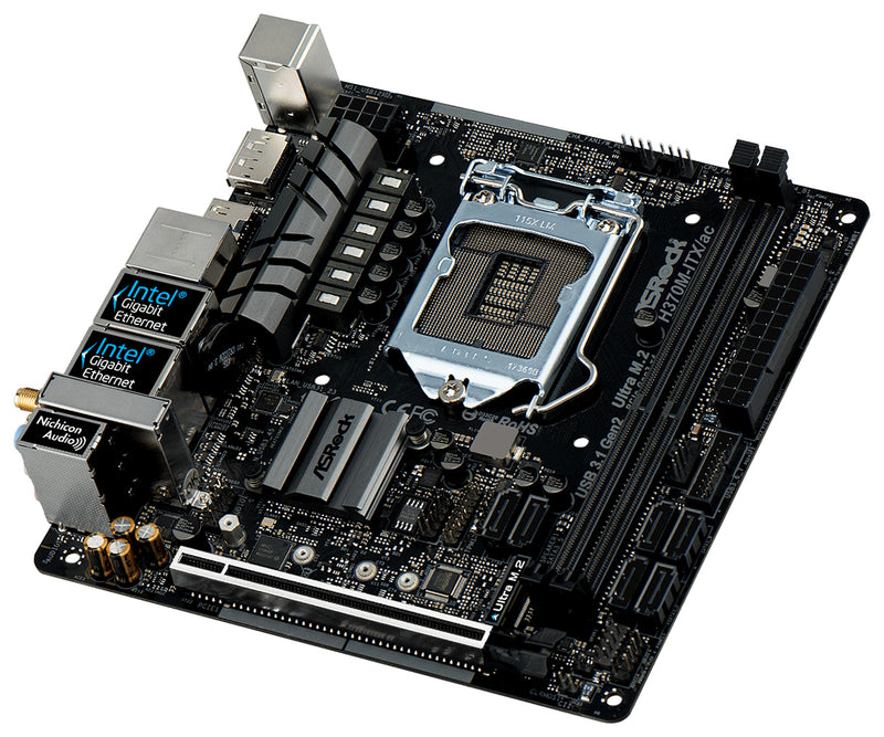 Asrock H370M-ITX/ac motherboard LGA 1151 (Socket H4) Mini ITX Intel® H370