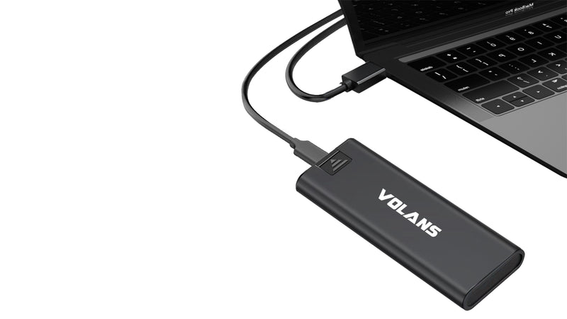 Volans VL-U3M2S-V storage drive enclosure SSD enclosure Black M.2