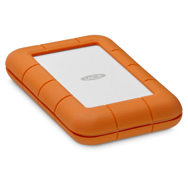 LaCie Rugged Secure external hard drive 2000 GB Orange, White