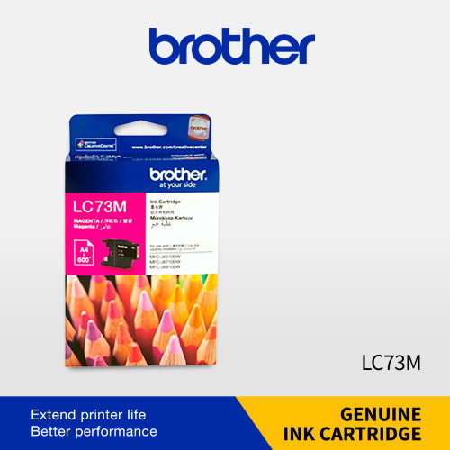 Brother MAGENTA HIGH YIELD INK CARTRIDGE - UP TO 600 PAGES
