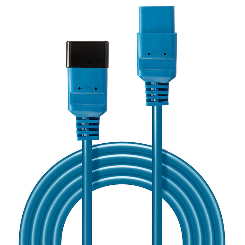 Lindy 1m C19 to C20 Extension Cable, blue
