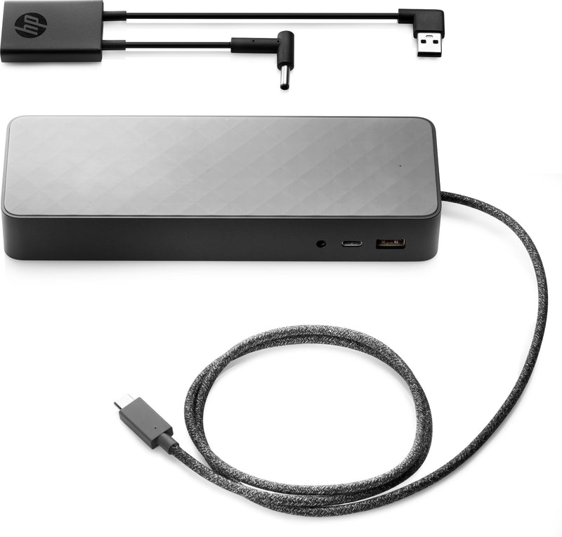 HP 4.5mm & USB Dock Adapter Wired USB 3.2 Gen 1 (3.1 Gen 1) Type-A Black