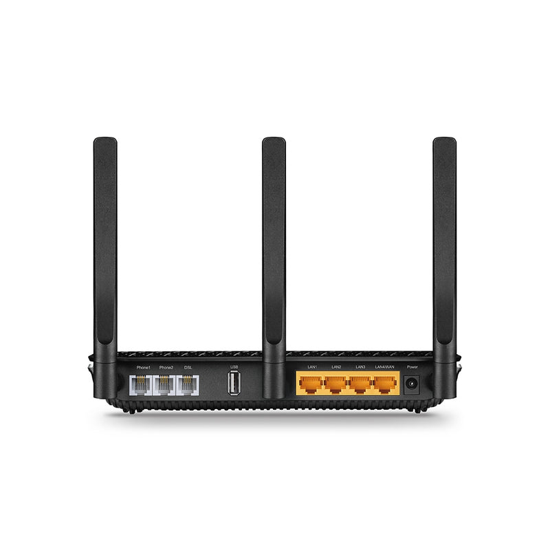 TP-LINK Archer AC1600 wireless router Gigabit Ethernet Dual-band (2.4 GHz / 5 GHz) 4G Black, Silver