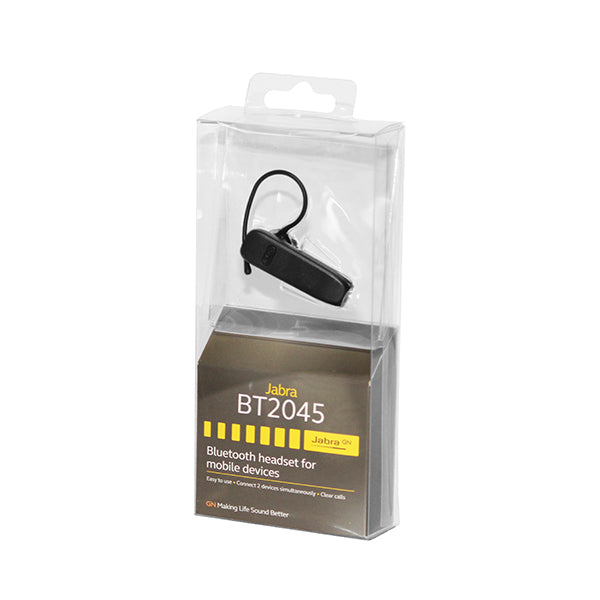 JABRA Bluetooth Headset  Black  BT2045