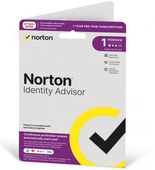 NortonLifeLock Identity Advisor Plus 1 User 12 months Digital Key