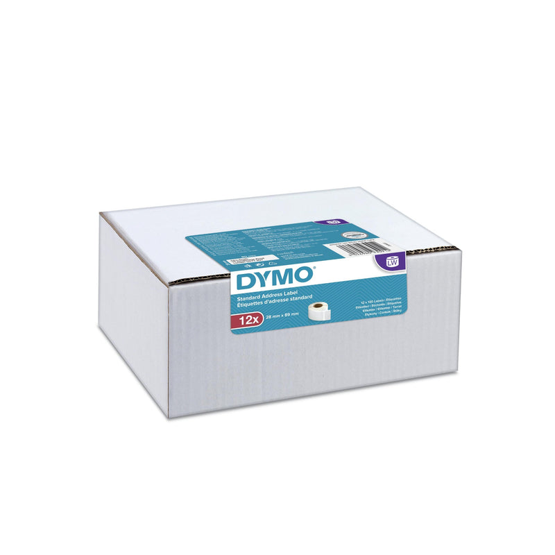 DYMO LW ValuePack - Standard Address Labels - 28 x 89 mm - 12 Rolls - 2093091