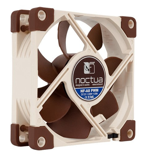 Noctua NF-A8 PWM computer cooling system Computer case Fan 8 cm Beige, Brown
