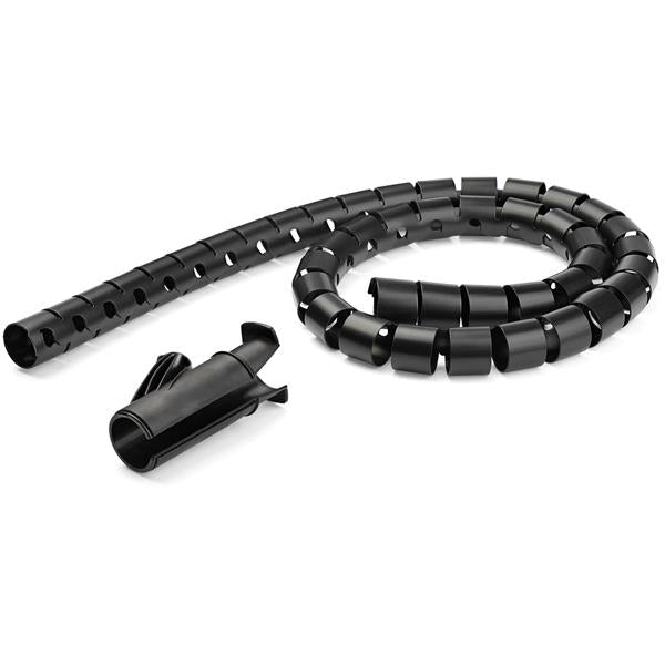 StarTech 1.5 m (4.9 ft.) Cable-Management Sleeve - Spiral - 45 mm (1.8 in.) Diameter