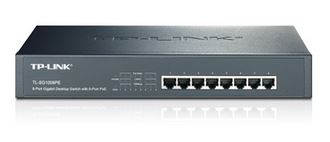 TP-LINK TL-SG1008PE network switch Unmanaged L2 Gigabit Ethernet (10/100/1000) Power over Ethernet (PoE) Black