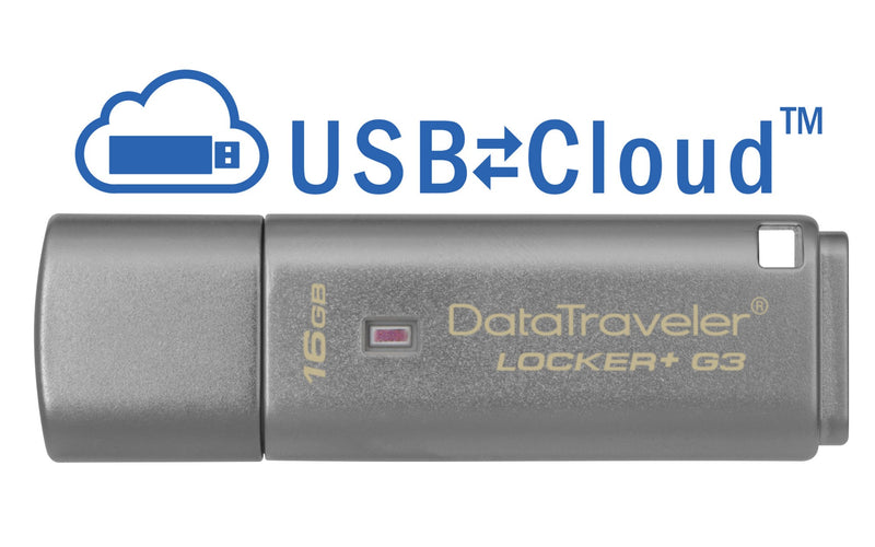 Kingston DataTraveler Locker+ G3 16GB USB flash drive USB Type-A 3.2 Gen 1 (3.1 Gen 1) Silver