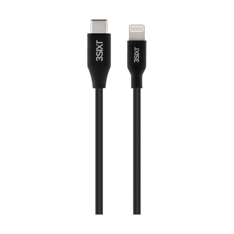 3SIXT Charge & Sync Cable USB-C to Lightning - 1m - Black