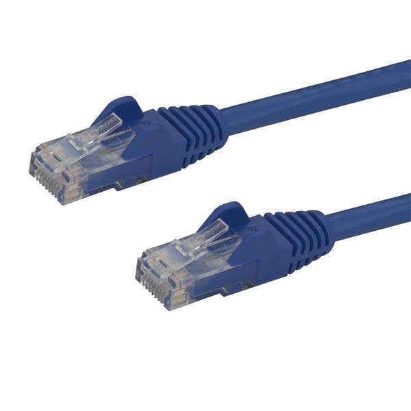 StarTech 3m CAT6 Ethernet Cable - Blue CAT 6 Gigabit Ethernet Wire -650MHz 100W PoE RJ45 UTP Network/Patch Cord Snagless w/Strain Relief Fluke Tested/Wiring is UL Certified/TIA