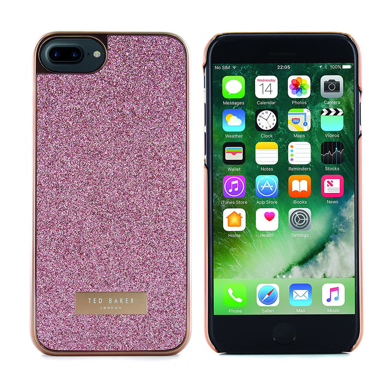 Inc Licensing KSNY Flexible Glitter Ted Baker Sparkles Glitter Hard Shell for iPhone 7/6/6s Plus - Rose Gold