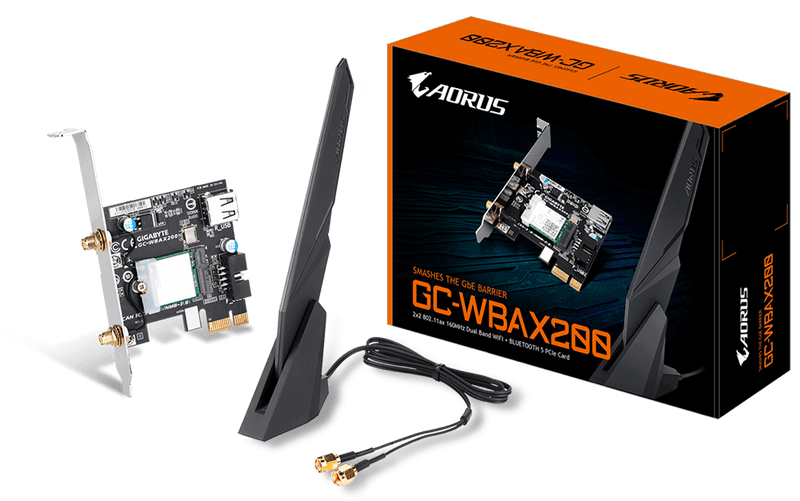 Gigabyte GC-WBAX200 network card Internal WLAN / Bluetooth 2400 Mbit/s