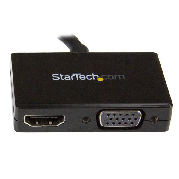 StarTech Travel A/V Adapter: 2-in-1 DisplayPort to HDMI or VGA
